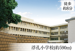 浮孔小学校(約590m)